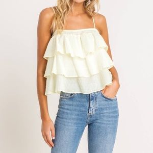 Lush Cream Layered Camisole